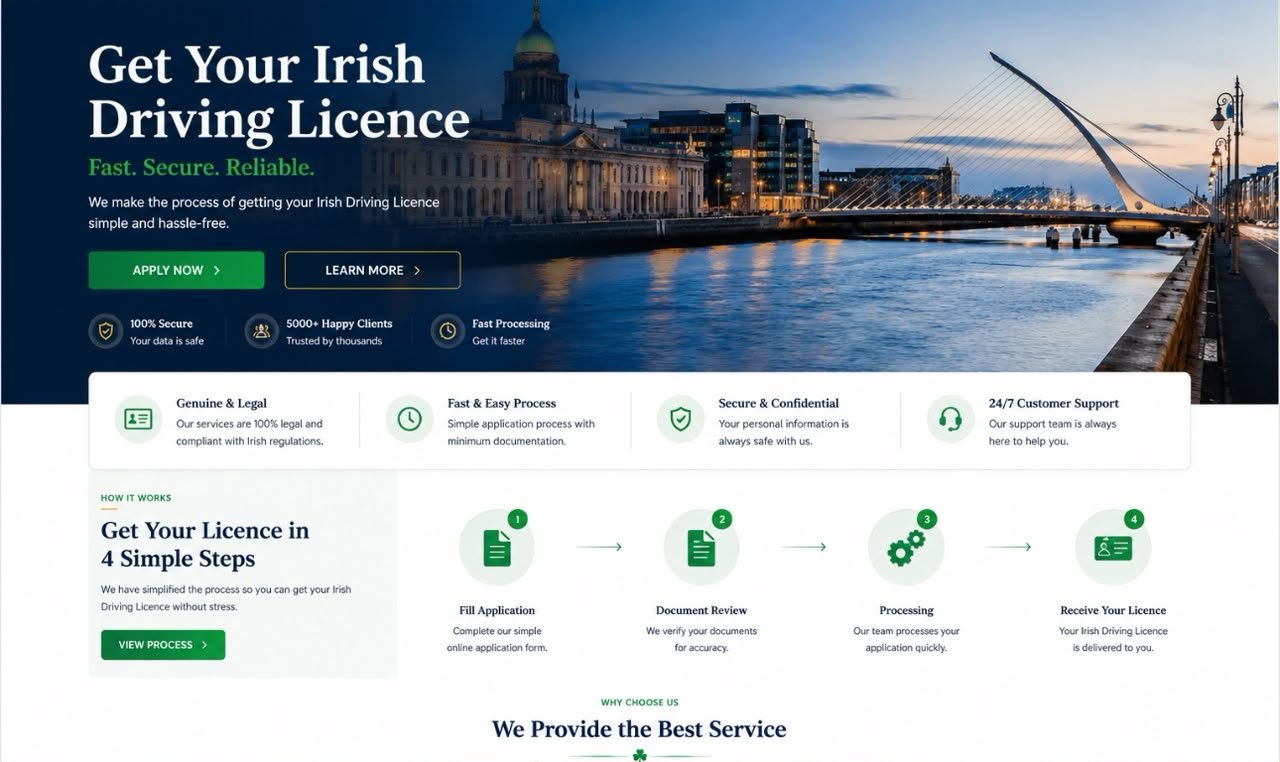 Get irish driving licence online