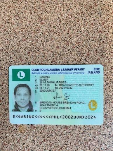 IRISH LEARNERS PERMIT